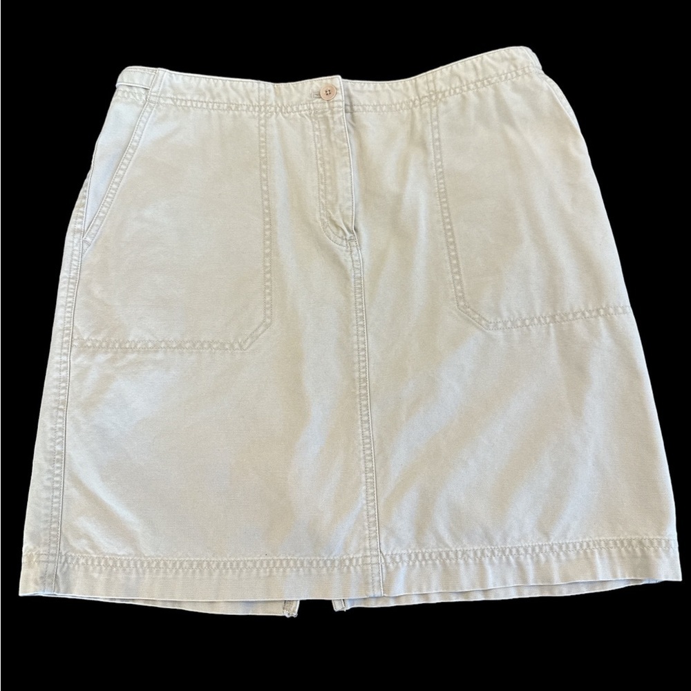 Ralph Lauren Denim Skirt Size 12 Pockets 242‎ Very Good